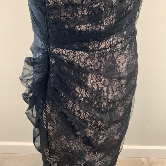 Classic Little Black dress with Bkack Netting - Picture 5 of 16